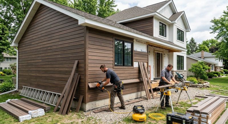 Faux Wood Siding Installation in Stamford, CT